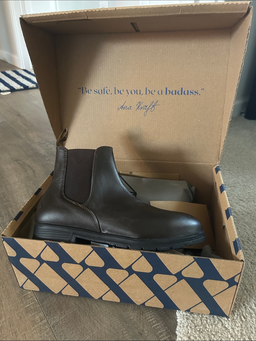Women’s Steel Toe boots by Xena. Brand new never worn